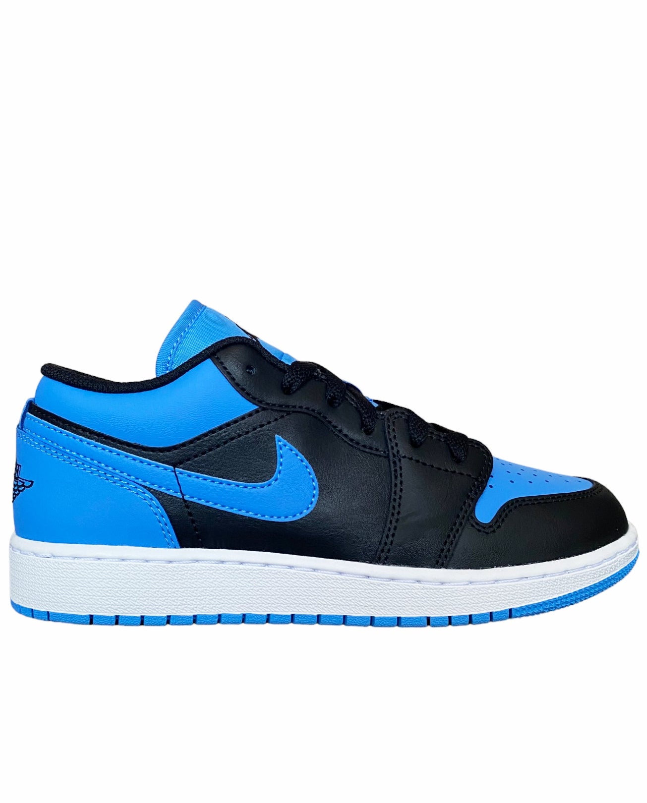 JORDAN 1 LOW "BLACK/UNIVERSITY BLUE" GS