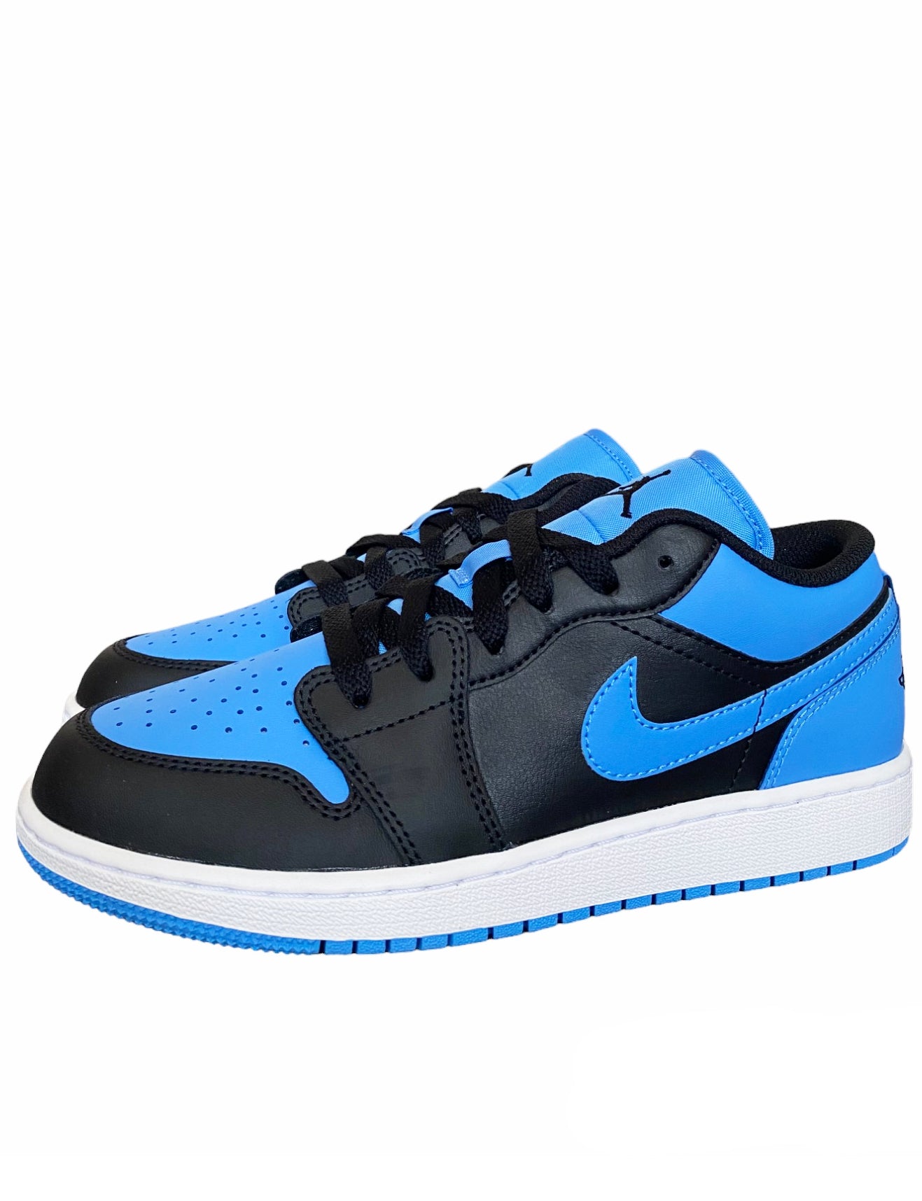 JORDAN 1 LOW "BLACK/UNIVERSITY BLUE" GS