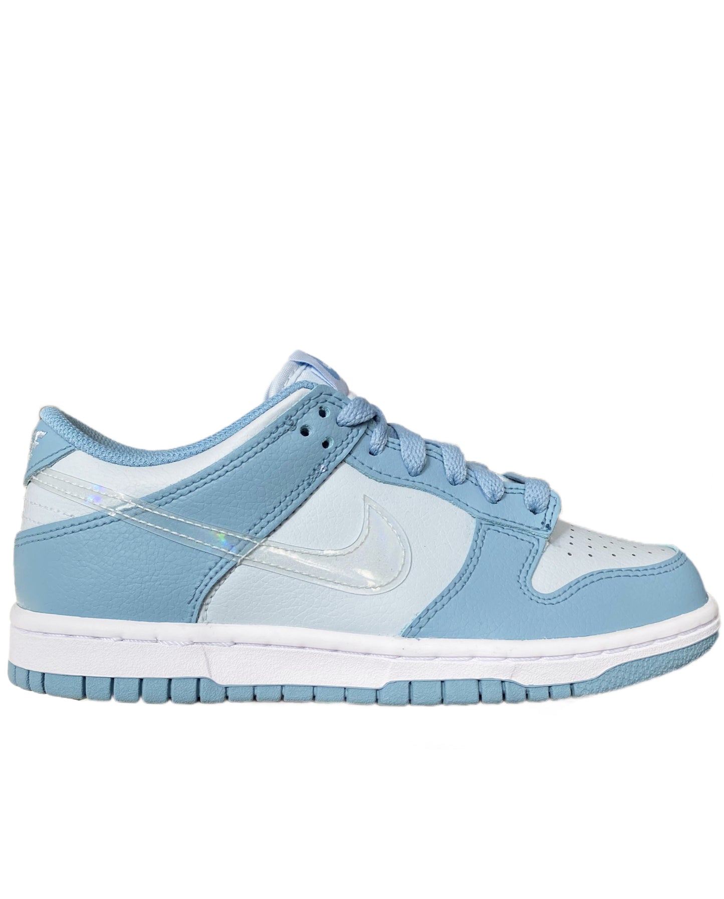 NIKE DUNK LOW " CLEAR BLUE SWOOSH " GS