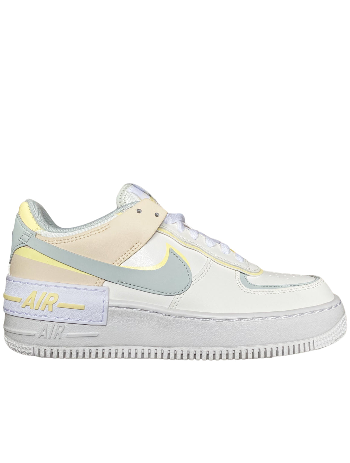 NIKE AIR FORCE 1 SHADOW "SAIL LIGHT SILVER CITRON TINT " W