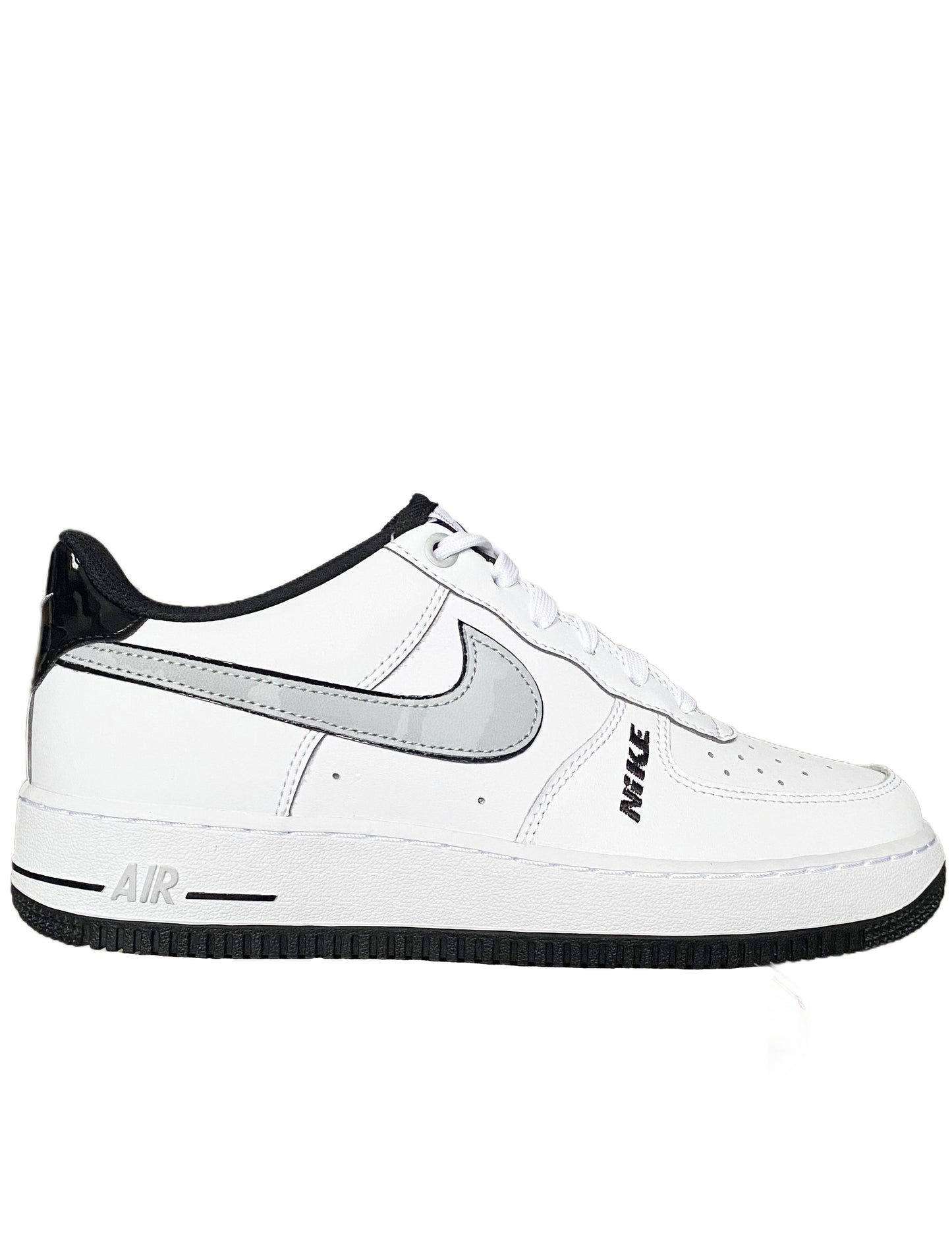 NIKE AIR FORCE 1 LOW LV8 "WHITE WOLF GREY BLACK" GS