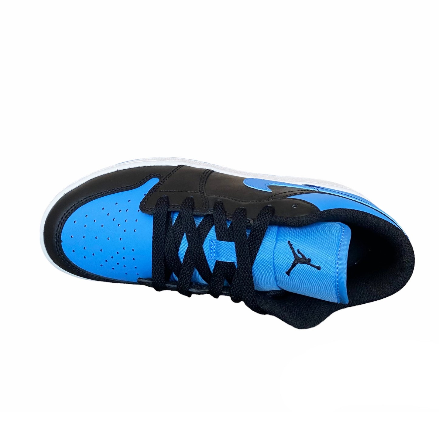 JORDAN 1 LOW "BLACK/UNIVERSITY BLUE" GS