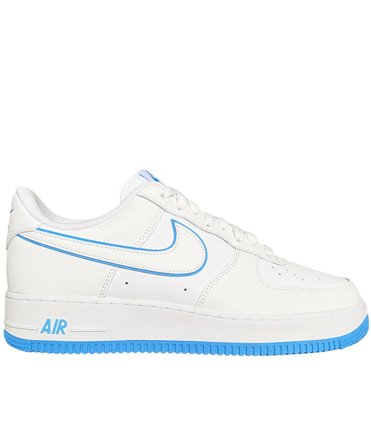 NIKE AIR FORCE 1 07 LOW " WHITE UNIVERSITY BLUE SOLE "