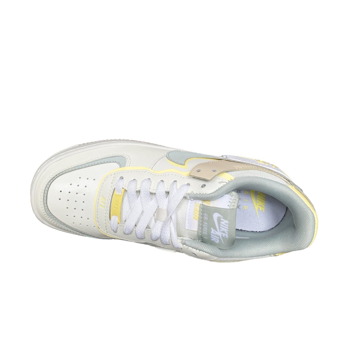 NIKE AIR FORCE 1 SHADOW "SAIL LIGHT SILVER CITRON TINT " W