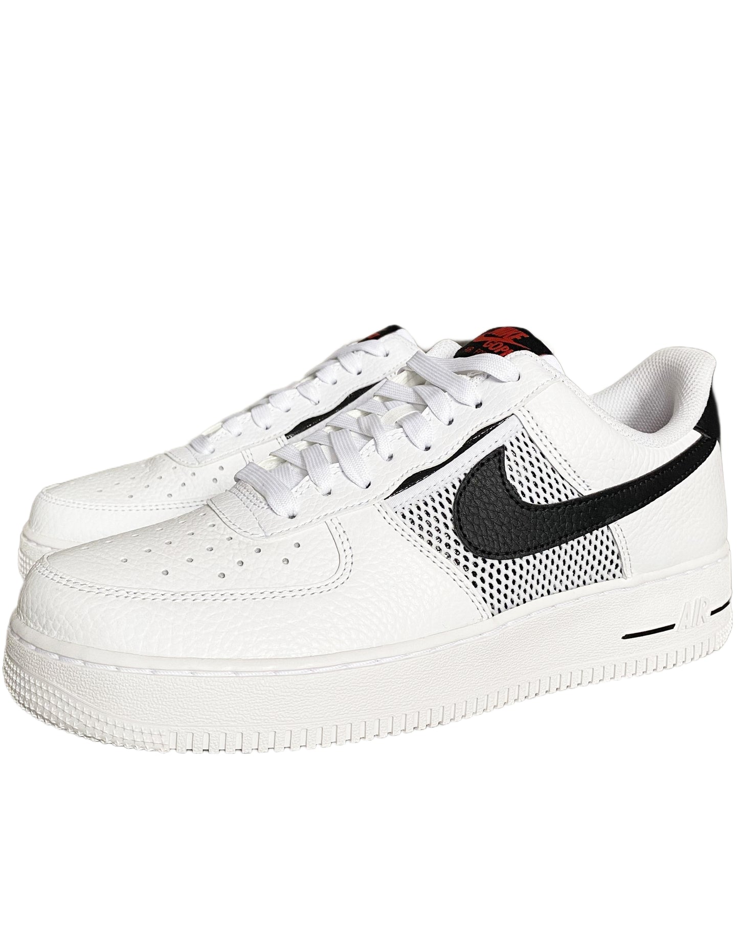 NIKE AIR FORCE 1 LOW 07 "WHITE BLACK HABANERO RED "
