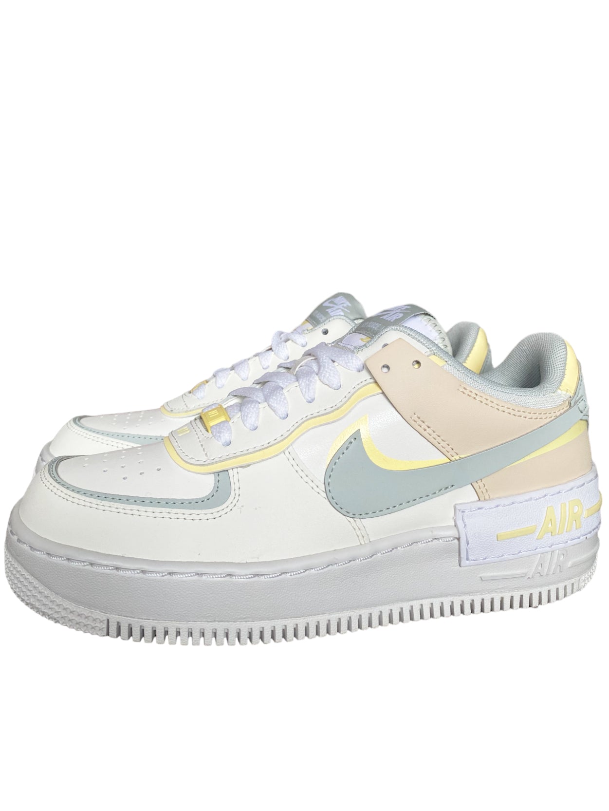 NIKE AIR FORCE 1 SHADOW "SAIL LIGHT SILVER CITRON TINT " W