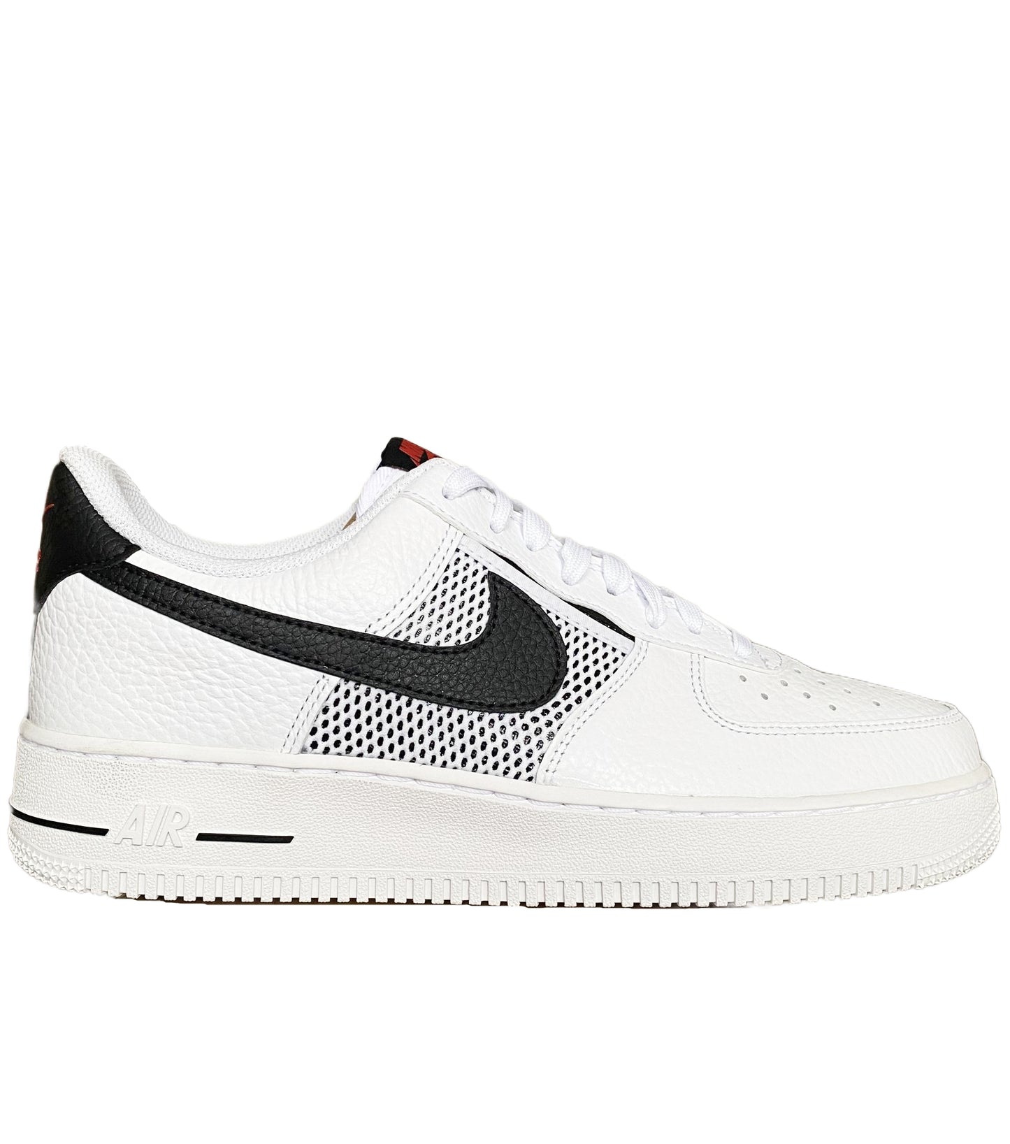 NIKE AIR FORCE 1 LOW 07 "WHITE BLACK HABANERO RED "