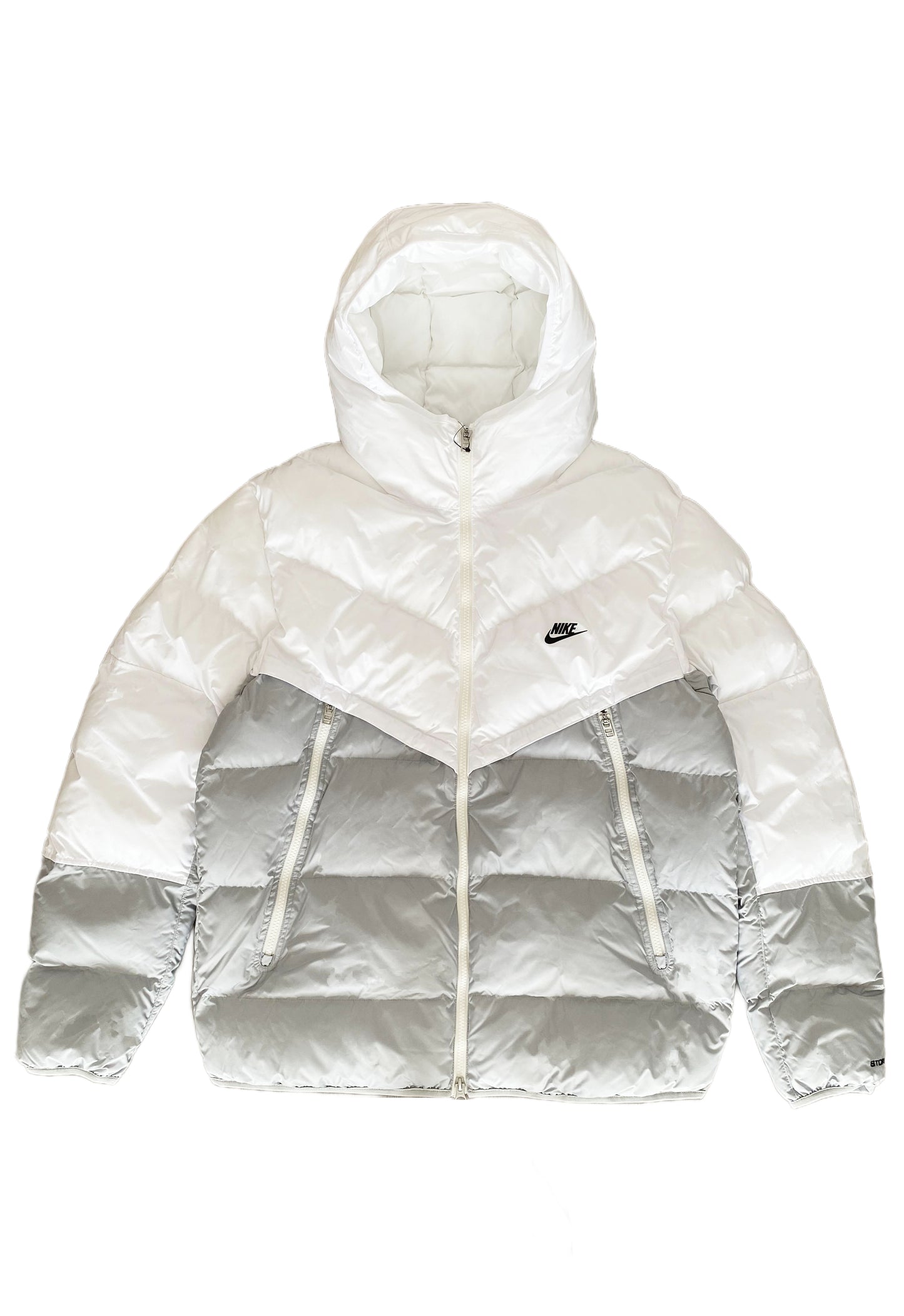 PÁNSKÁ ZIMNÍ BUNDA NIKE WINDRUNNER PRIMALOFT " BÍLÁ, ŠEDÁ / WHITE, GREY"