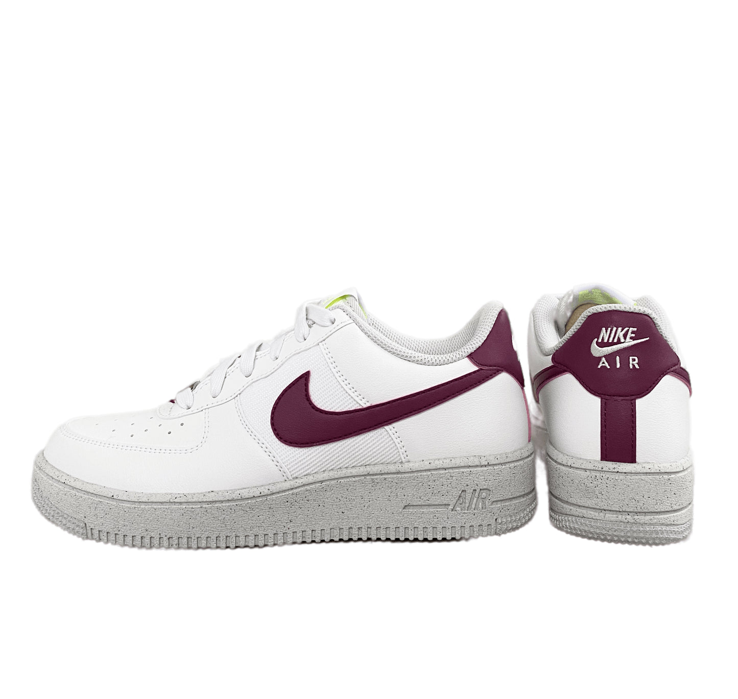 NIKE AIR FORCE 1 LOW CRATER "WHITE SANGRIA" NEXT NATURE (GS)