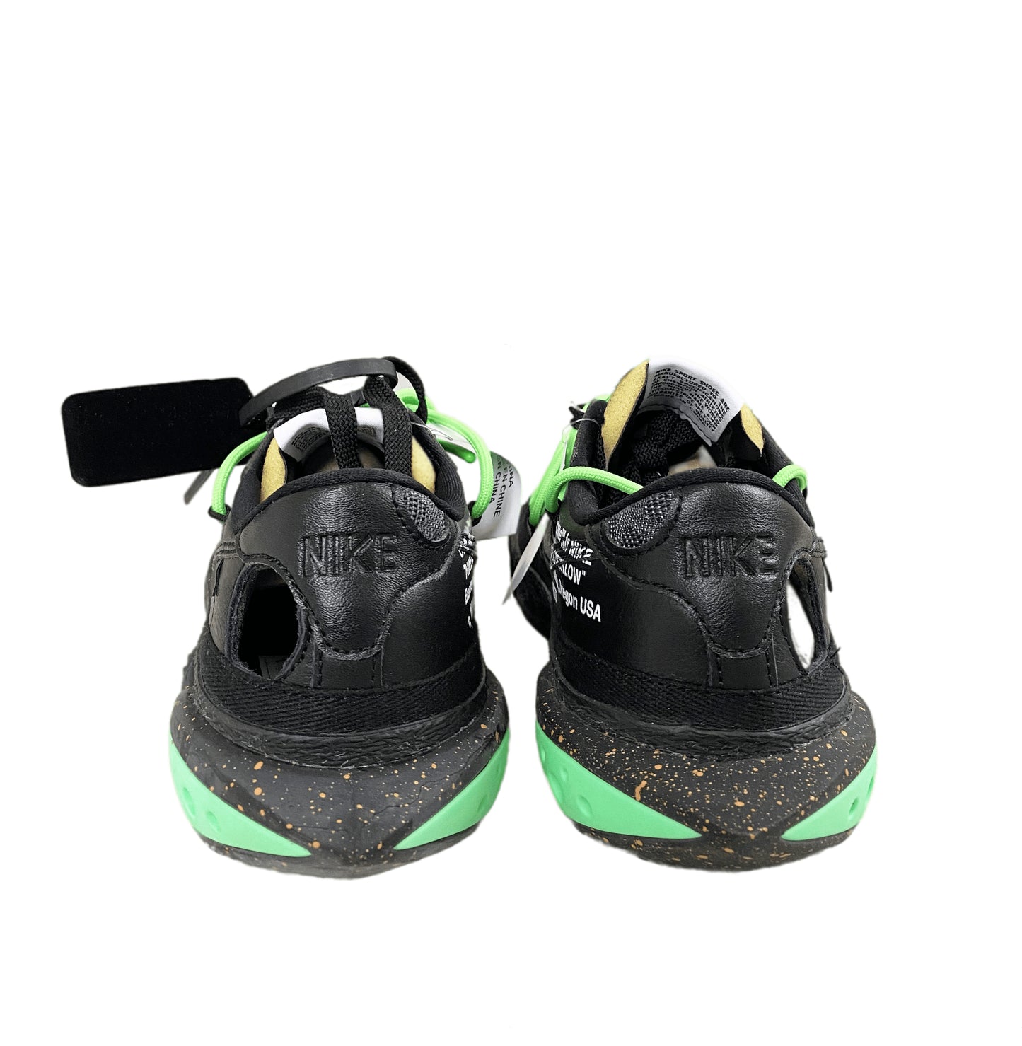 NIKE BLAZER LOW OFF-WHITE "BLACK ELEKTRO GREEN"