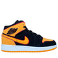 JORDAN 1 MID SE "BLACK VIVID ORANGE" GS