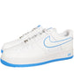 NIKE AIR FORCE 1 07 LOW " WHITE UNIVERSITY BLUE SOLE "
