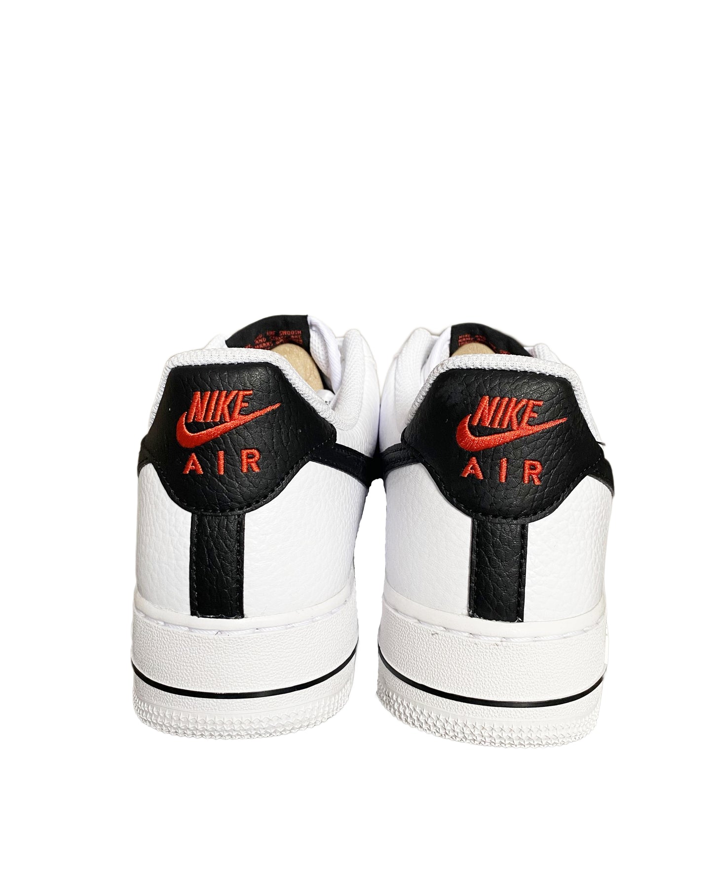 NIKE AIR FORCE 1 LOW 07 "WHITE BLACK HABANERO RED "